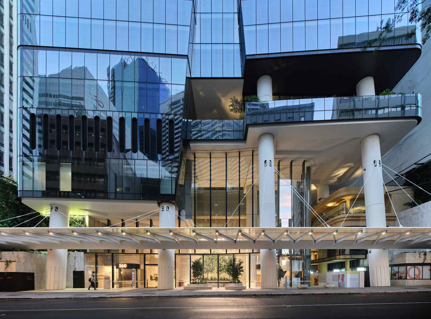 Building entrance of 360 Queen Street, Brisbane