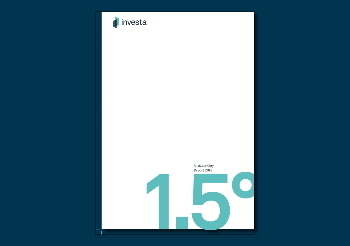 report cover with a 1.5 degree Celsius image