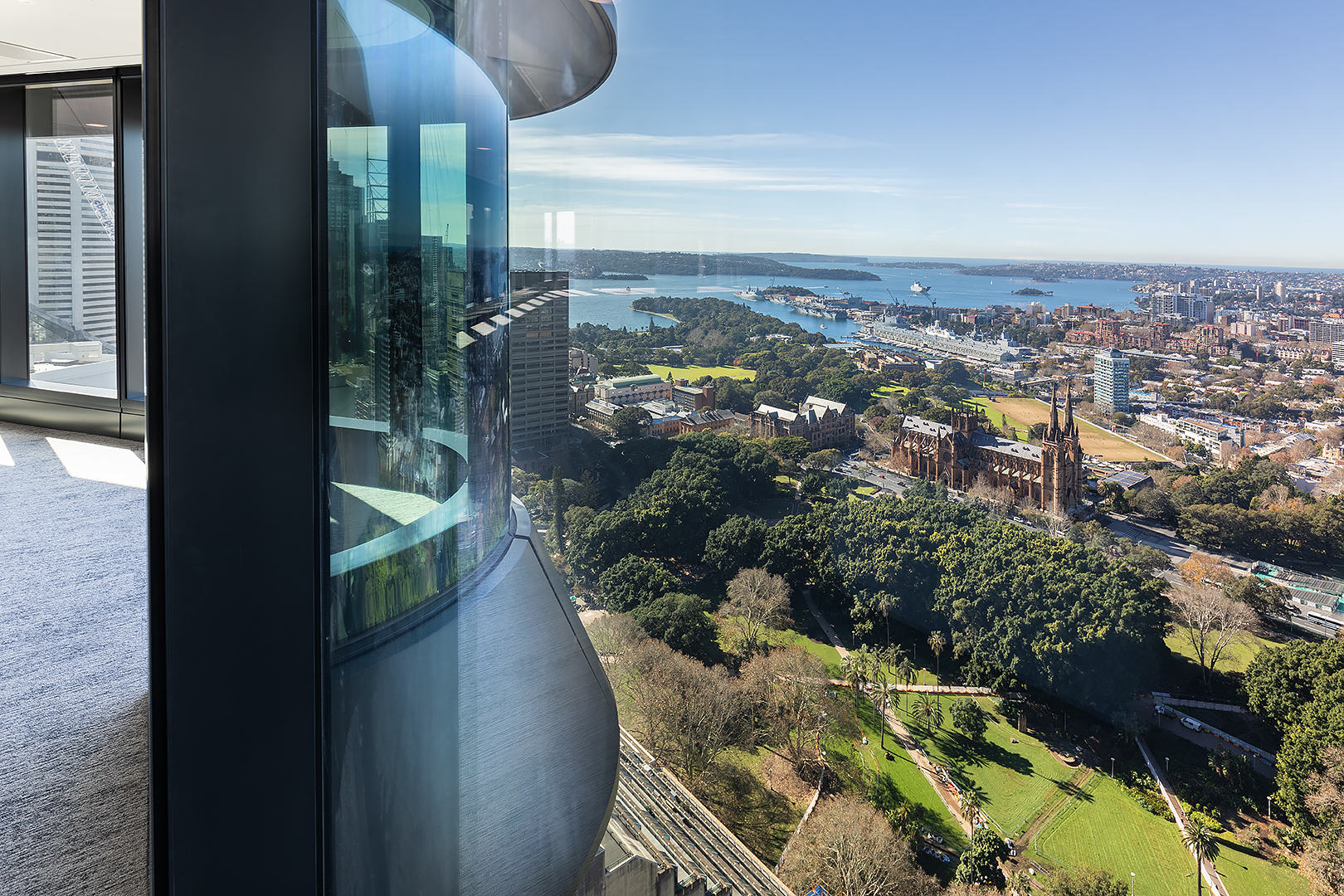 View from level 35 at Parkline Place, Sydney View from level 35 at Parkline Place, Sydney