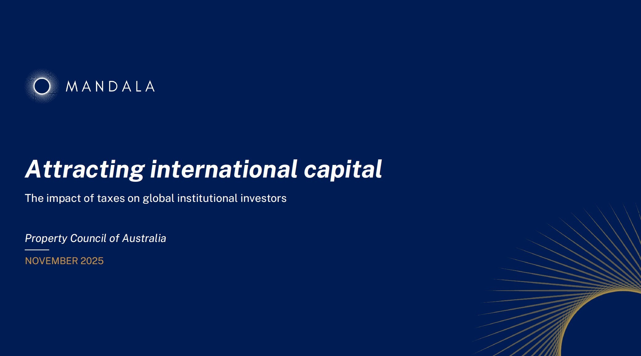 Attracting International Capital